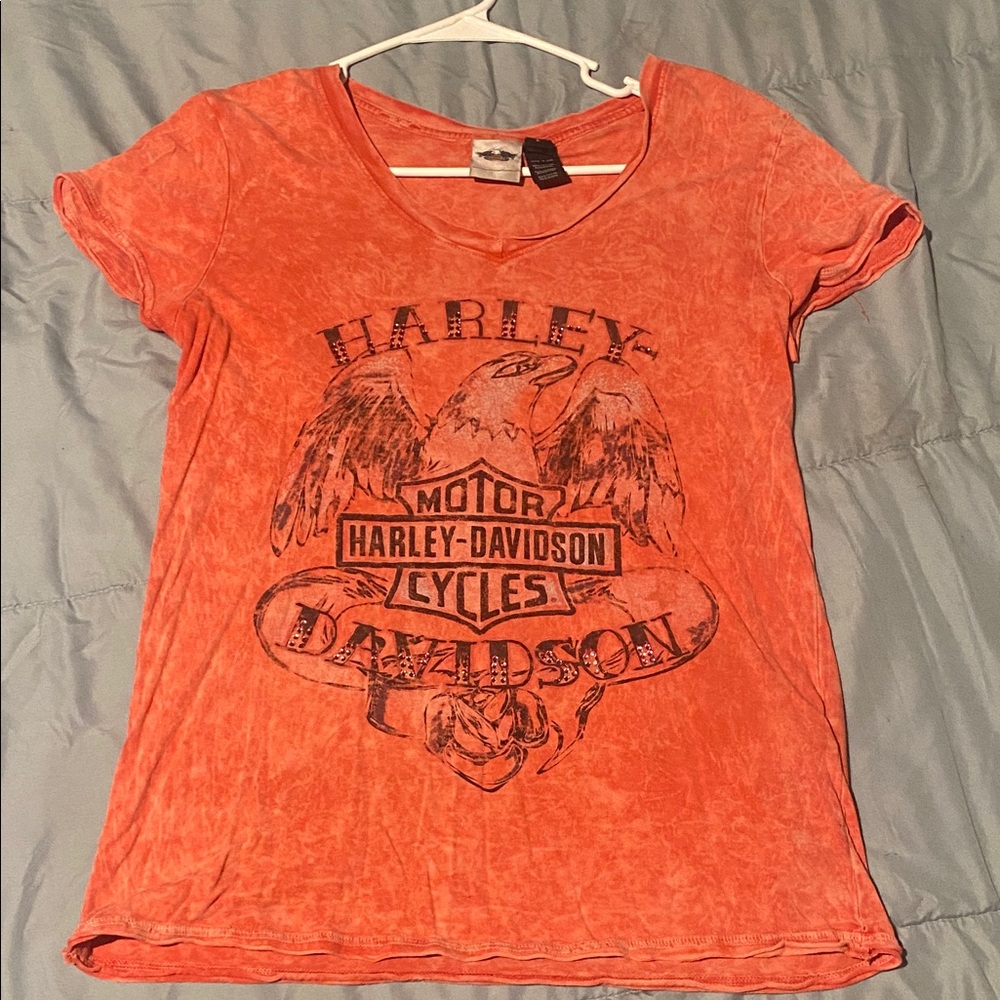 Harley-Davidson Women's Vivid coral tee